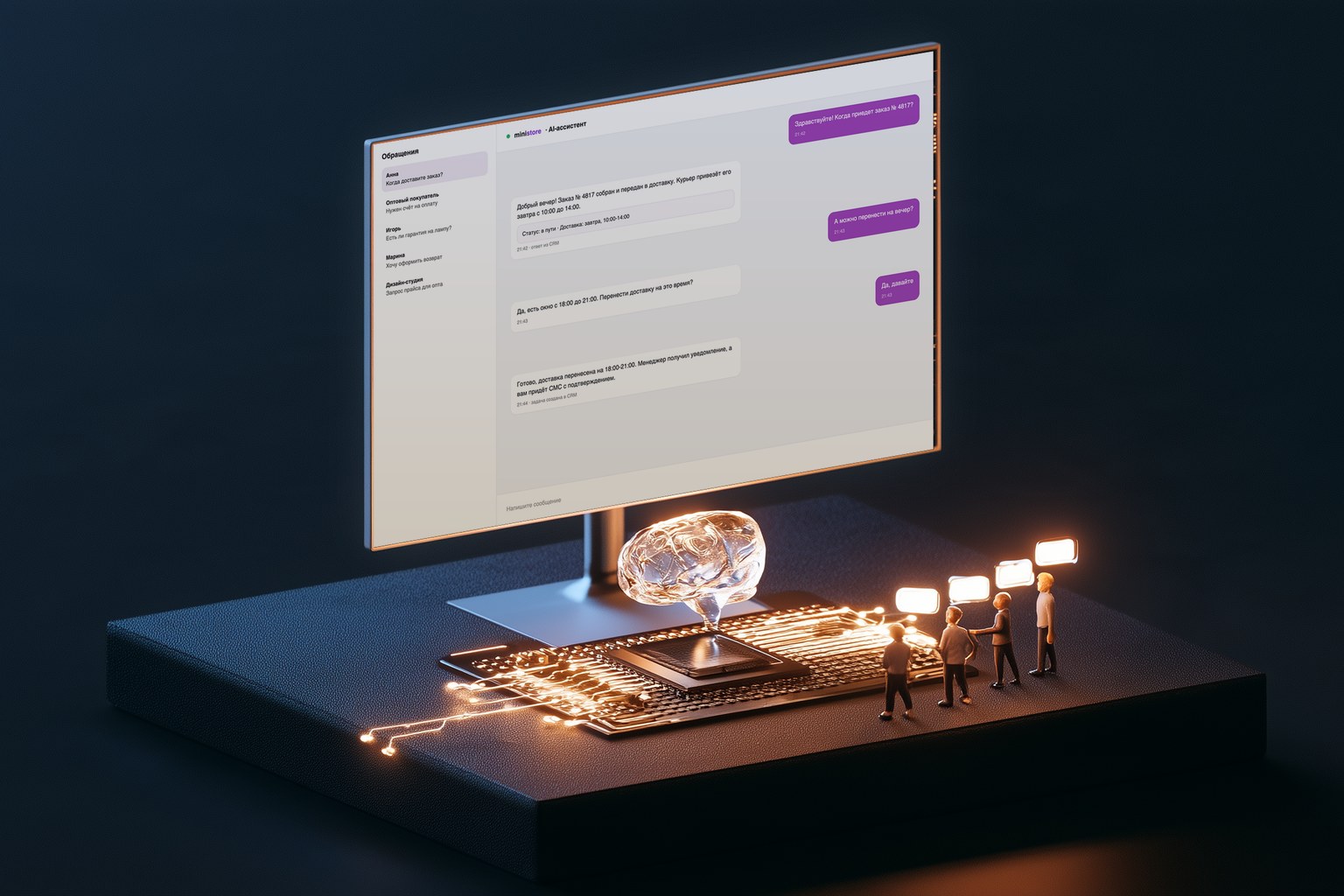 AI-агенты и чат-боты: услуга ColabaWeb